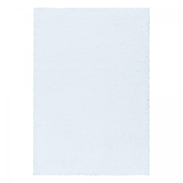 Tapis poils longs shaggy tissé motif uni RIBI