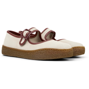 Bailarinas - CAMPER Peu Terreno - Beige - Cuero de gamuza
