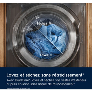 Lave linge séchant hublot ELECTROLUX EW9W1165RB - 10/6 kg - 1600 tr/min - Classe B - Moteur induction
