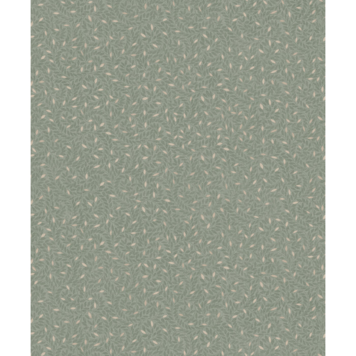 Papier peint végétal abstrait bleu marine nuit