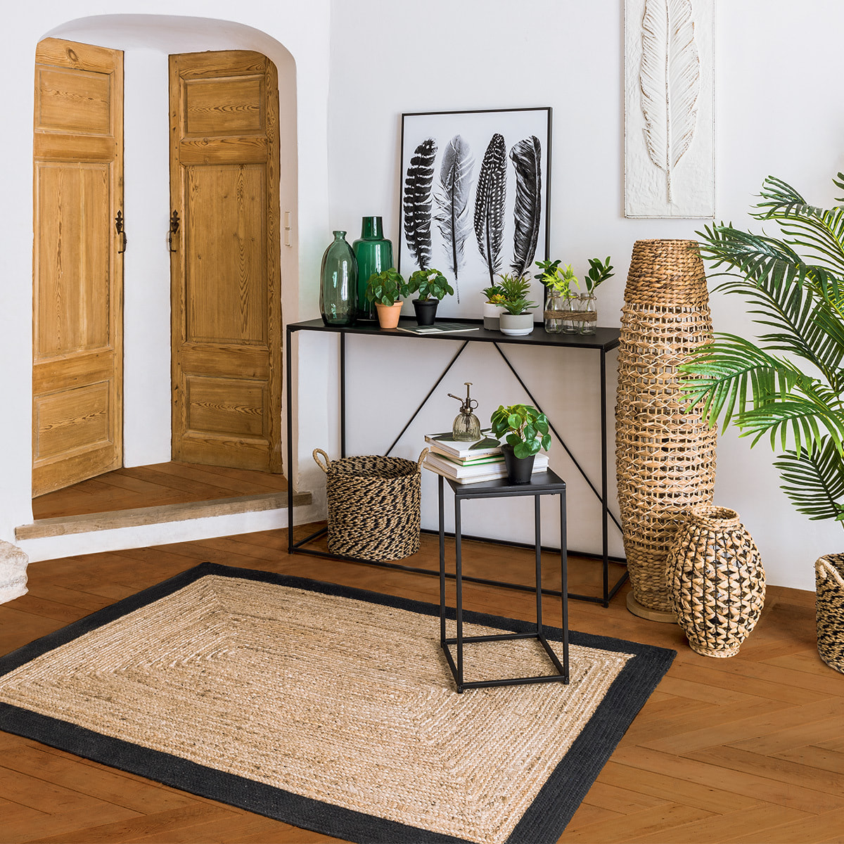 Tables gigognes "Gota" - métal - noir