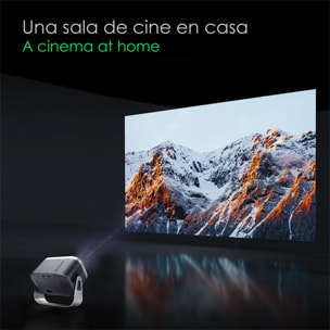 Videoproiettore LCD K6, HD 720P, supporto 4K. Android 9.0, WiFi, 4200 lm, 30-150 pollici. Clonazione schermo. Netflix, YouTube, ecc.