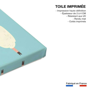 Tableau enfant lamas Toile imprimée