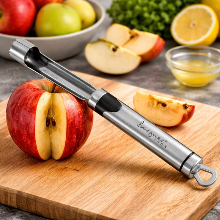DESCORAZONADOR MANZANA 21CM  colección gizmo Bergner