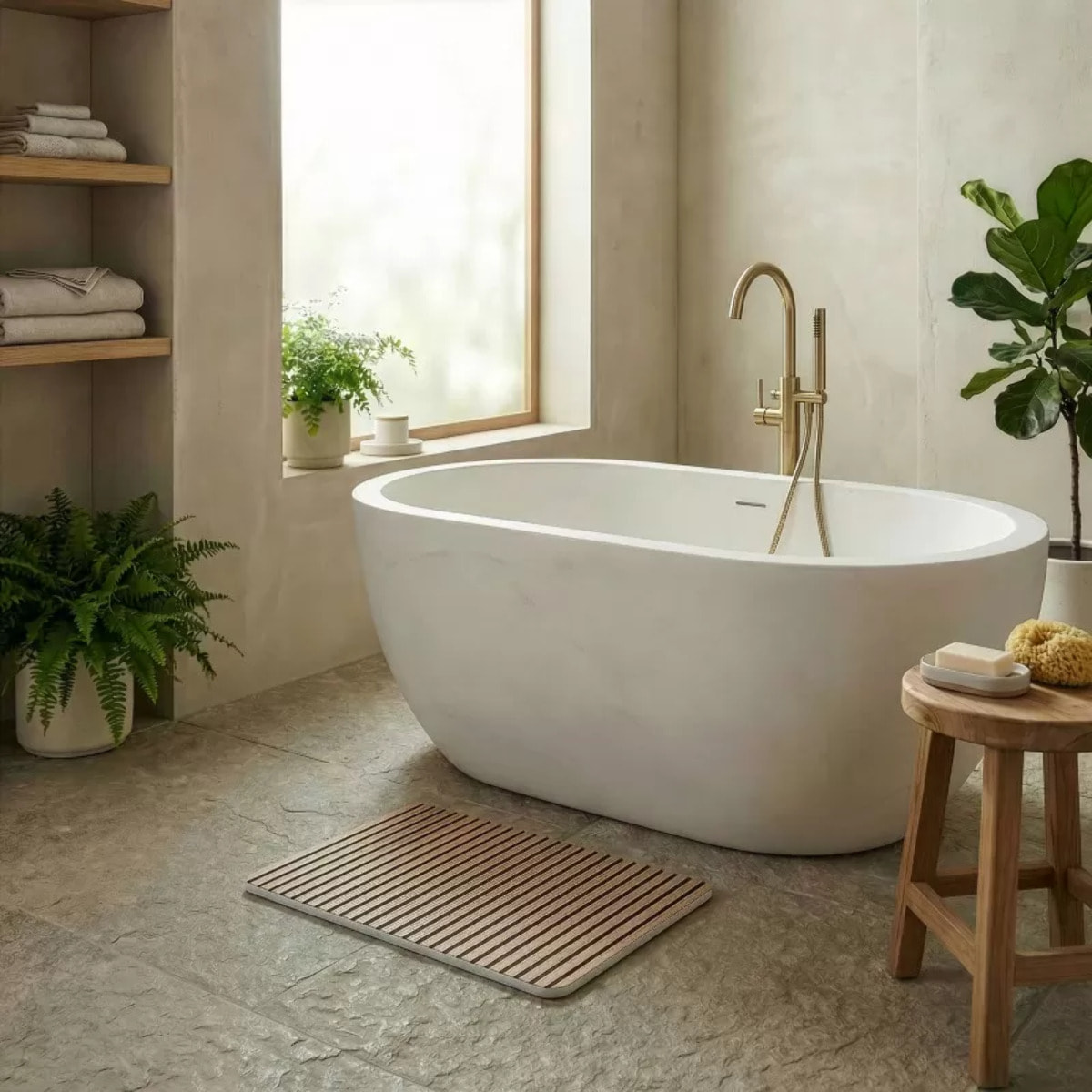 TAPIS DE BAIN DIATOMITE TESSA 60X39CM SPIRELLA