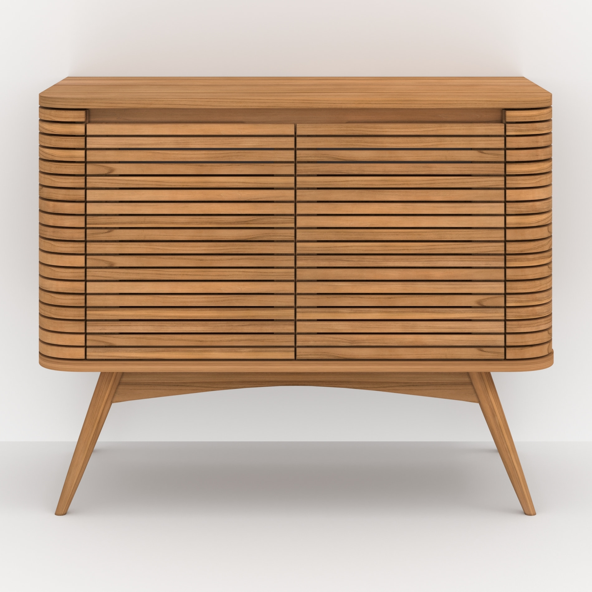 Meuble de salle de bain en bois de teck 100 cm - Auguste