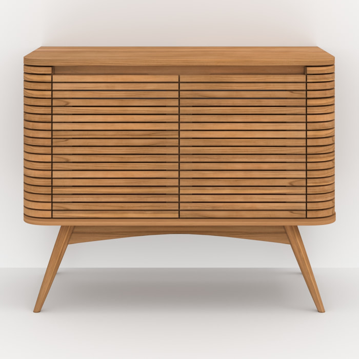 Meuble de salle de bain en bois de teck 100 cm - Auguste