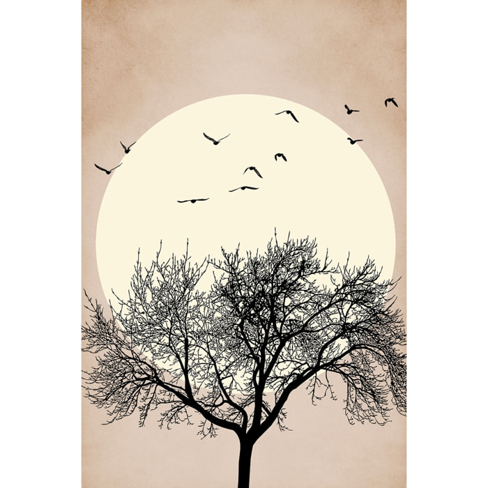 Tableau dessin Arbre scintillant Tableau alu Dibond