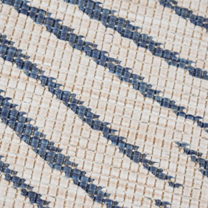 Tapis rond d'extérieur, kilim reversible EX1 B