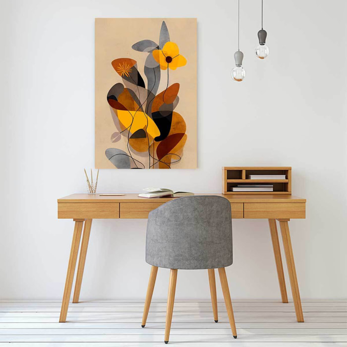 Tableau de fleurs dans mon jardin  Toile imprimée