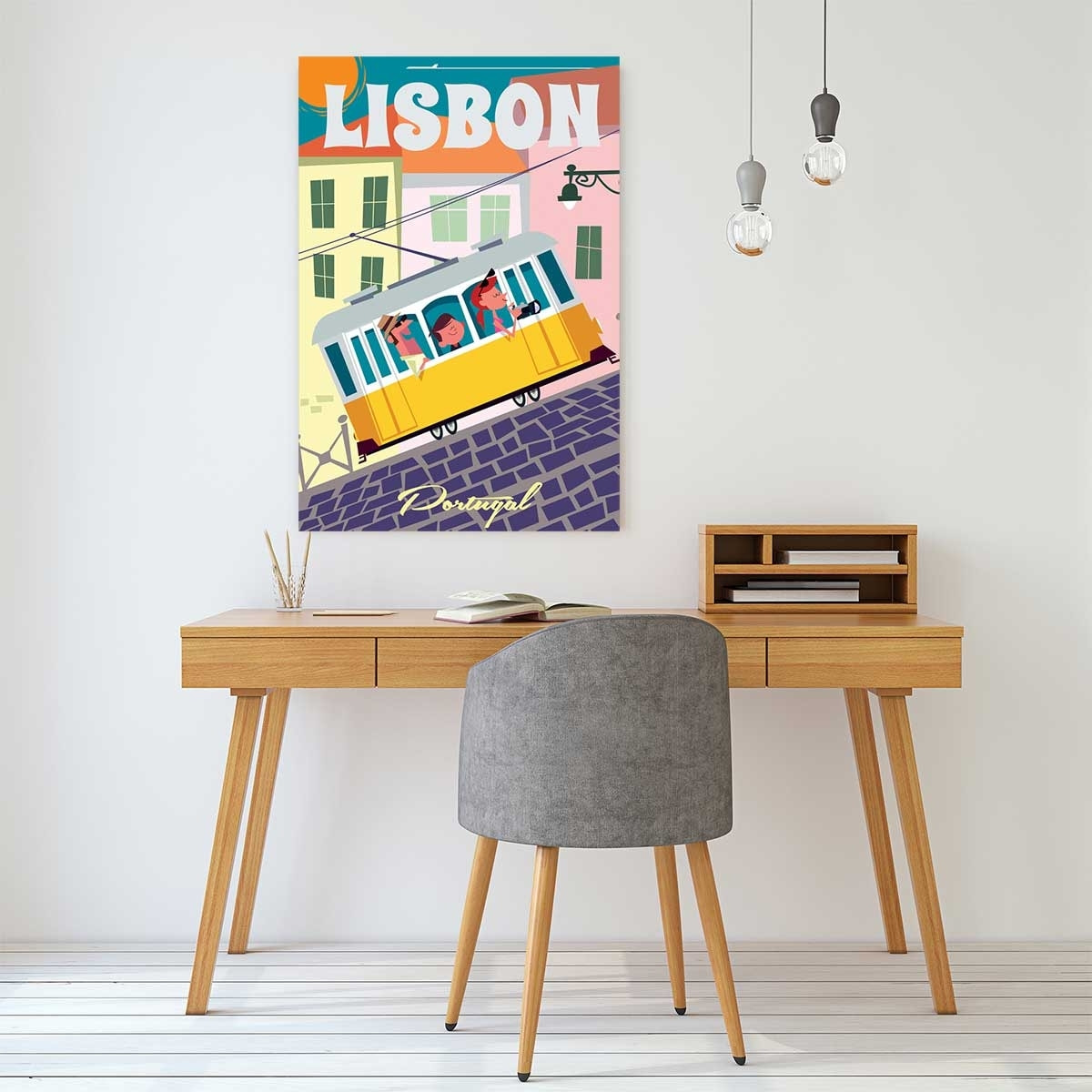 Tableau un week end à Lisbonne Toile imprimée
