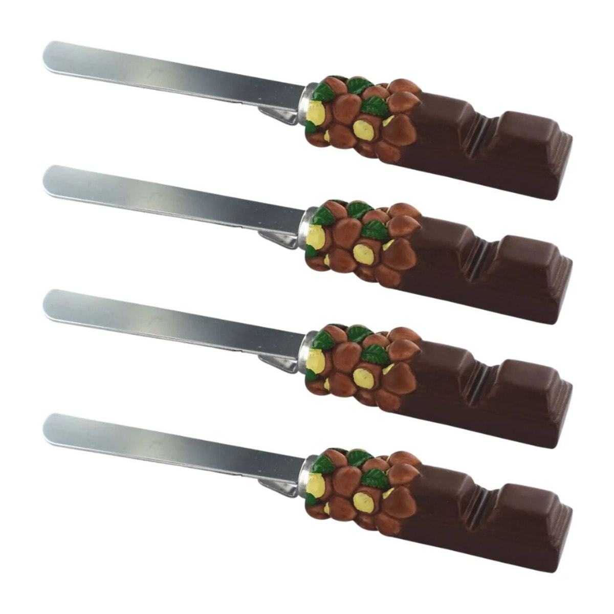 Set de 4 ustensiles de cuisine spatule pour pâte à tartiner et spatule Fackelmann Display