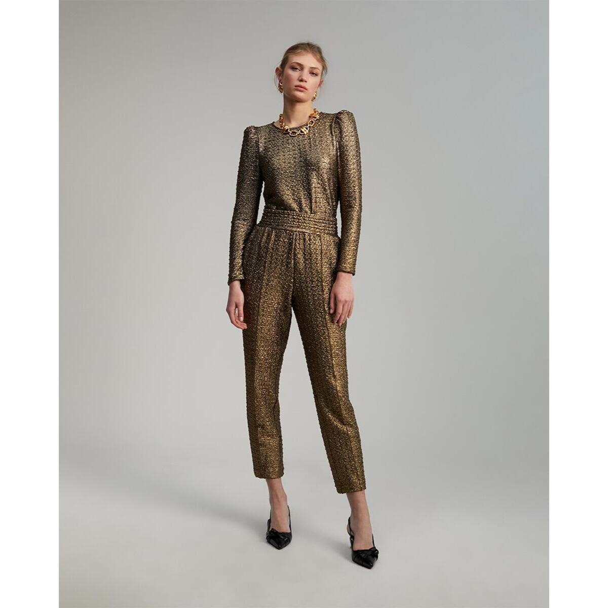 Camicetta a maniche lunghe e maniche a sbuffo