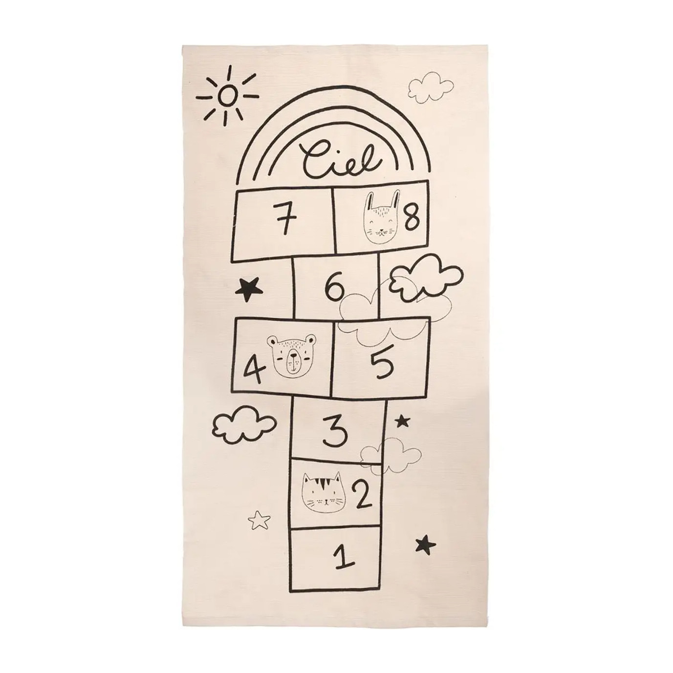 Tapis enfant marelle 150x80cm