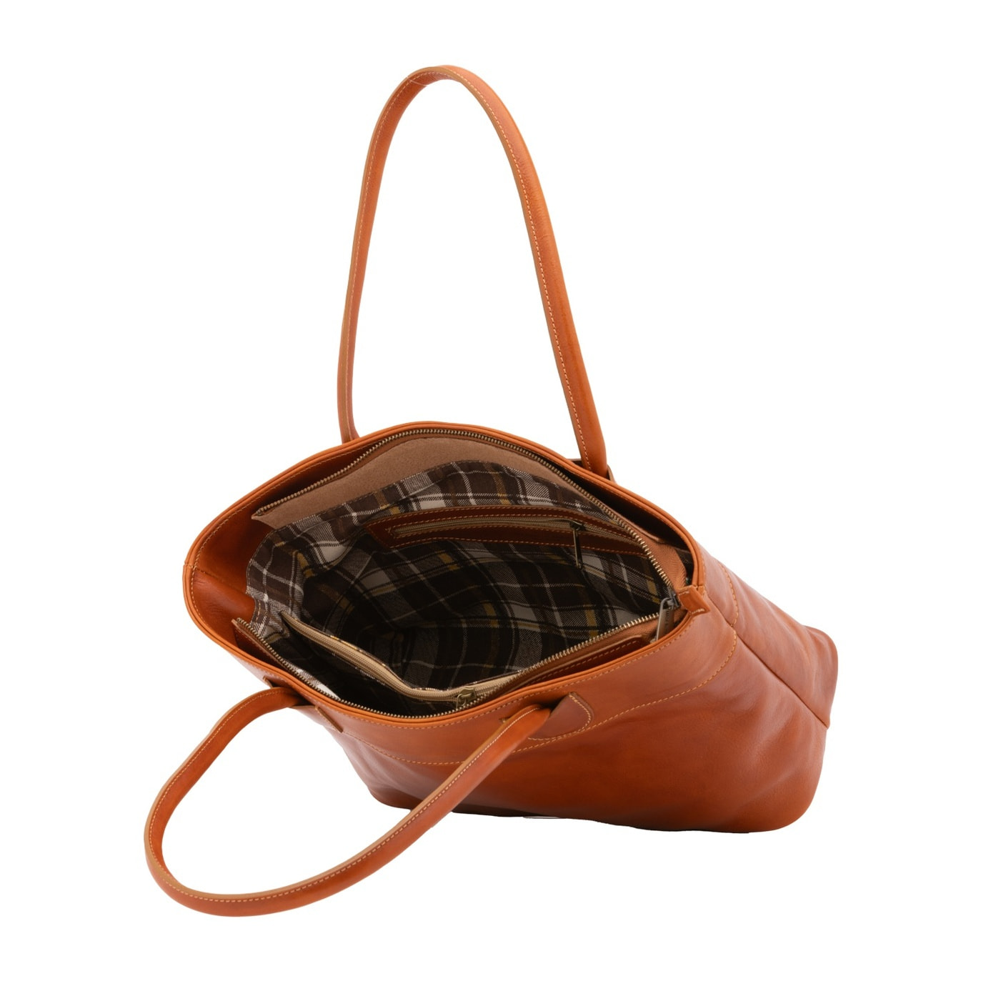 Borsa a tracolla da uomo in vera pelle - Modello False - 100% pelle - 40.0 x 27.0 x 14.0 cm