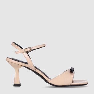 Sandalias - Beig - Tacón: 5 cm