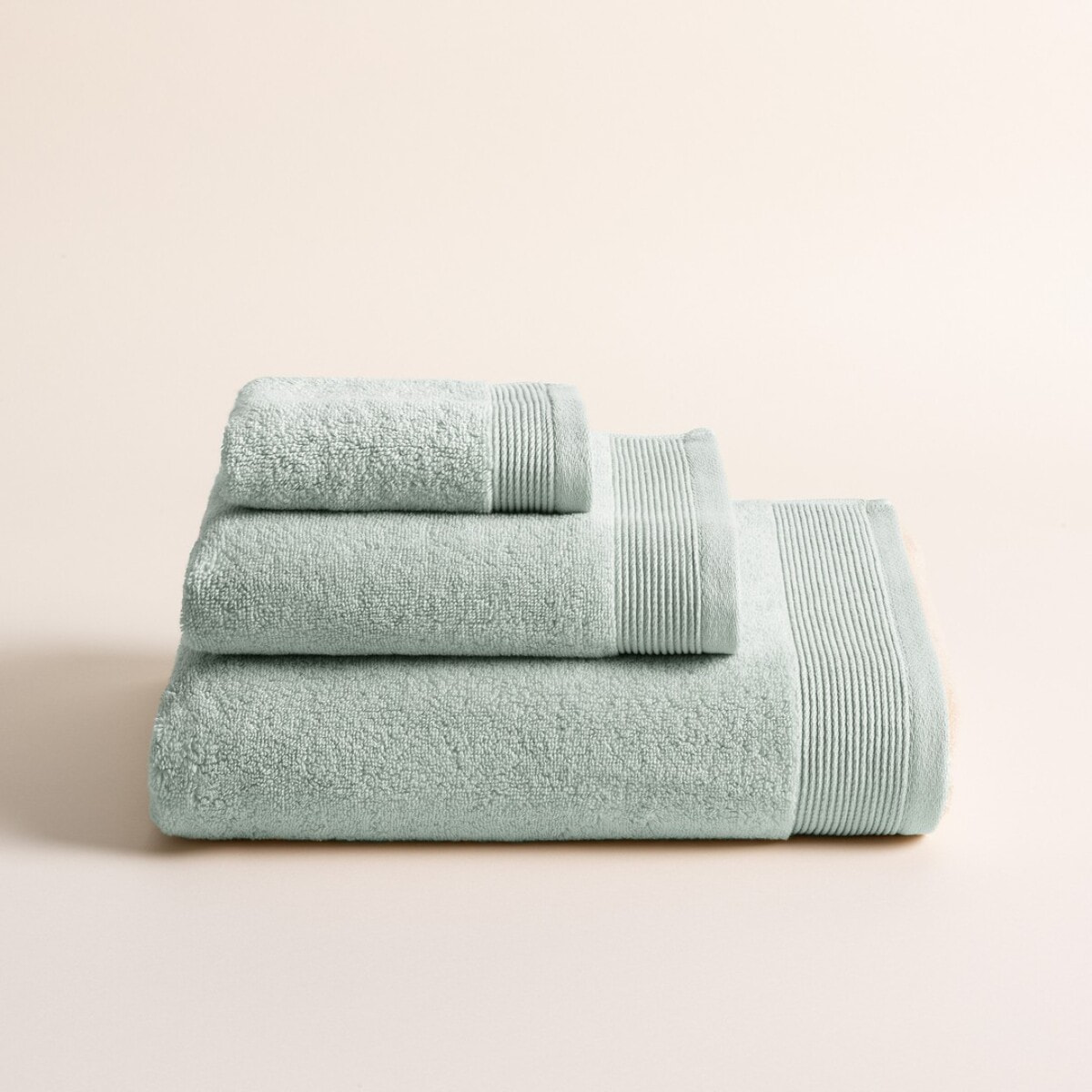Lot de 3 serviettes Harmony Aqua - Zero Twist - 600 grammes