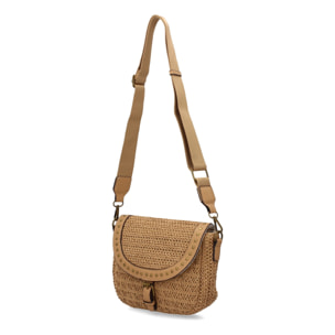 Bandolera para mujer, material de rafia, diseño elegante y moderno ideal para verano