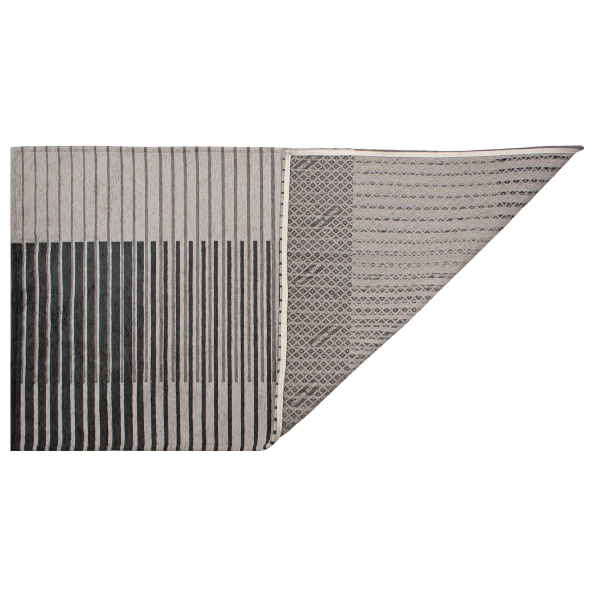 Tappeto arredo Neon antracite CON FONDO ANTISCIVOLO