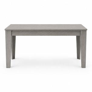 Tavolo da Pranzo Allungabile Da 160 A 220 Cm Gambe a Spillo Design Moderno 10 Posti Melaminico Estensibile Guide In Metallo Salotto Soggiorno Grigio