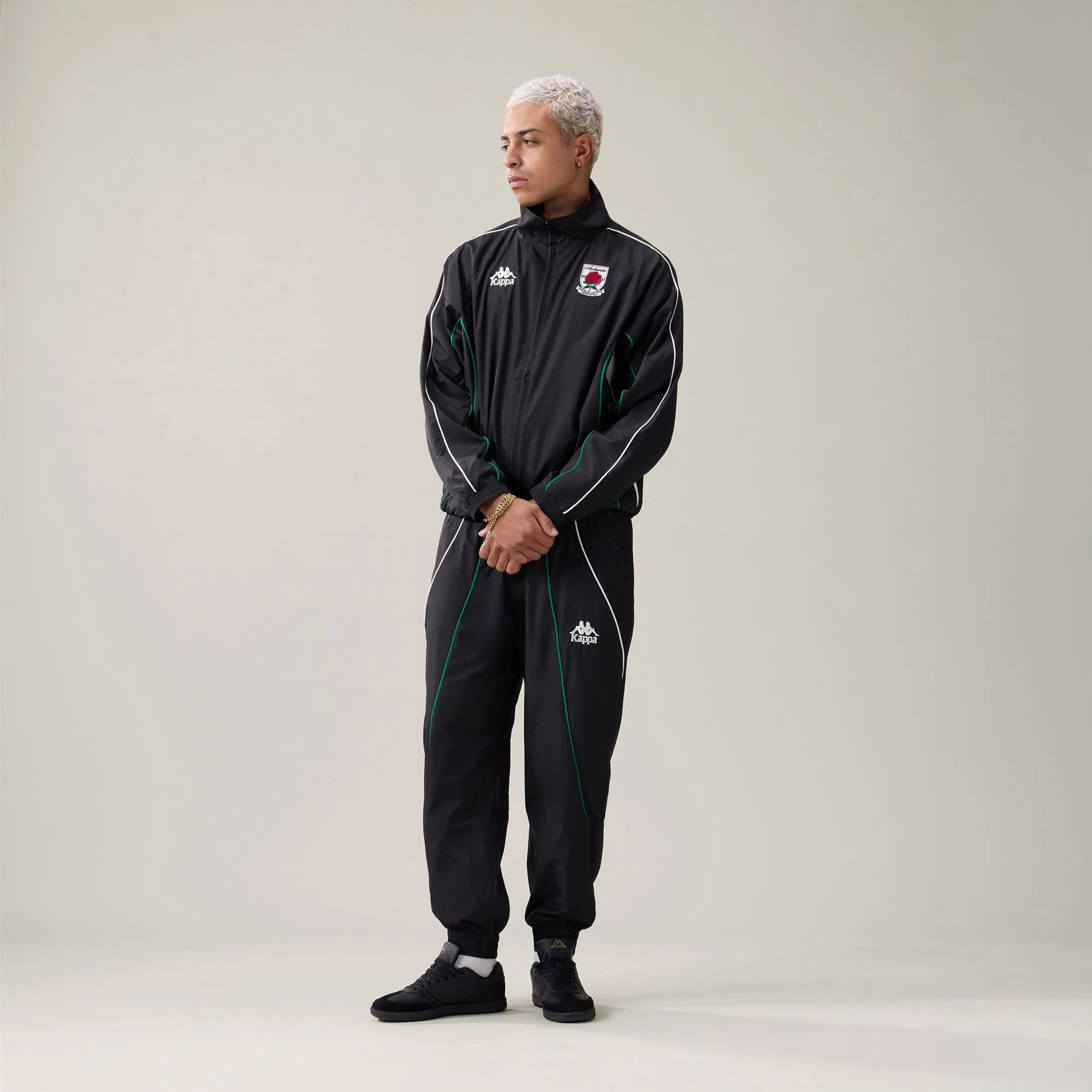 Kappa - Pantaloni Uomo Nero - Authentic Olpin