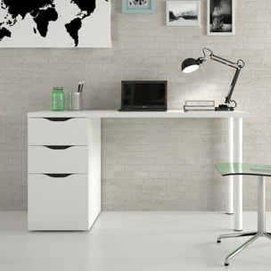 Mesa De Escritorio 74x138x60 Cm Blanco Artik