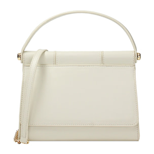 Minibolsa color crema para llevar bajo el brazo