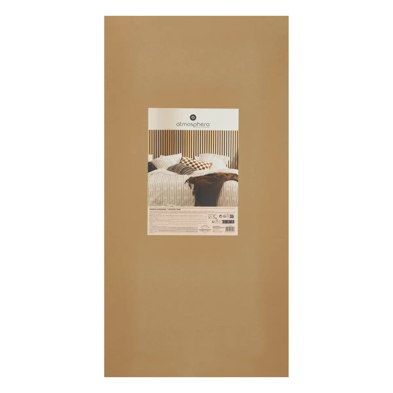 Panneau décoratif mural Colva bois clair 120x60cm