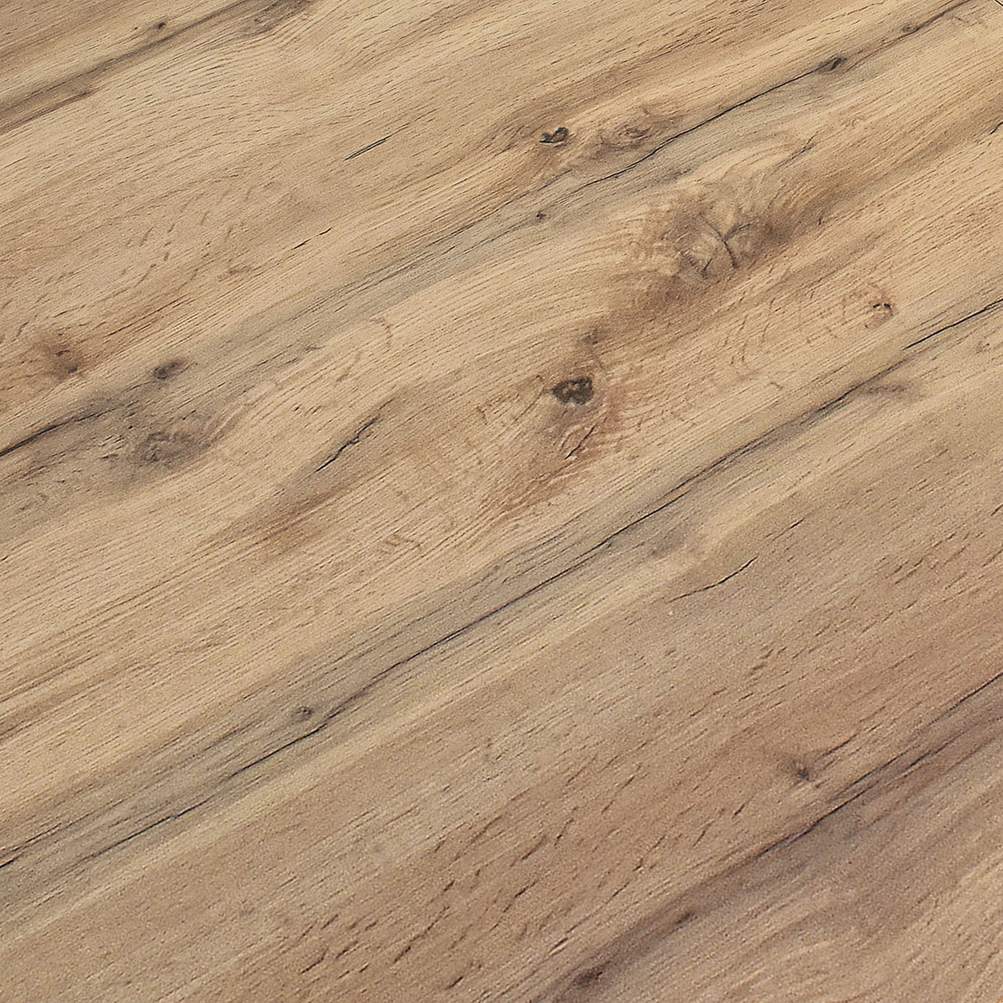 Tavolo VOLPAIA in legno, finitura rovere rustico e base in metallo verniciato bianco, allungabile 120x80 cm - 170x80 cm