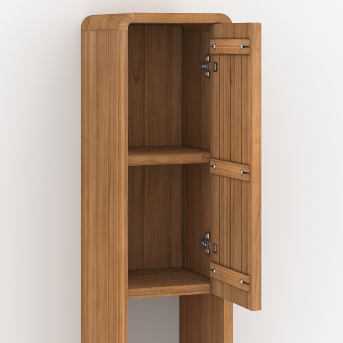 Colonne de salle de bain en bois de teck - Kafa