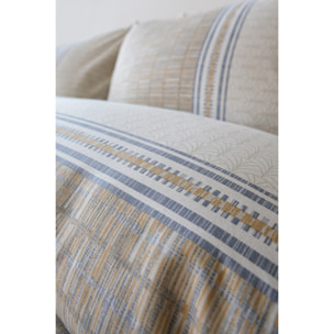 Parure de lit 100% coton imprimé "Milet"