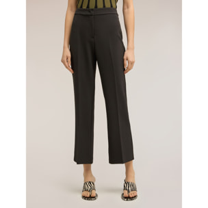 Motivi - Pantaloni regular in cady crêpe - Nero