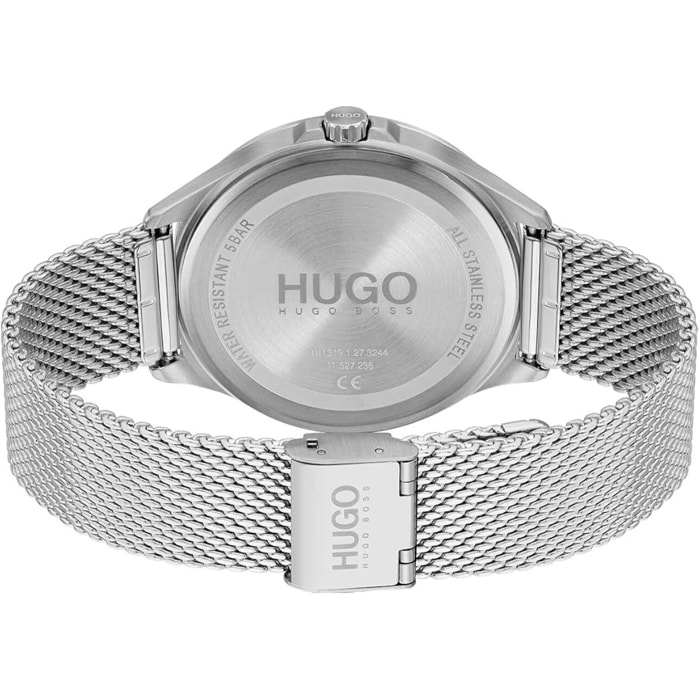 Reloj Hugo 1530203 Hombre Analogico Cuarzo con Correa de Acero inoxidable