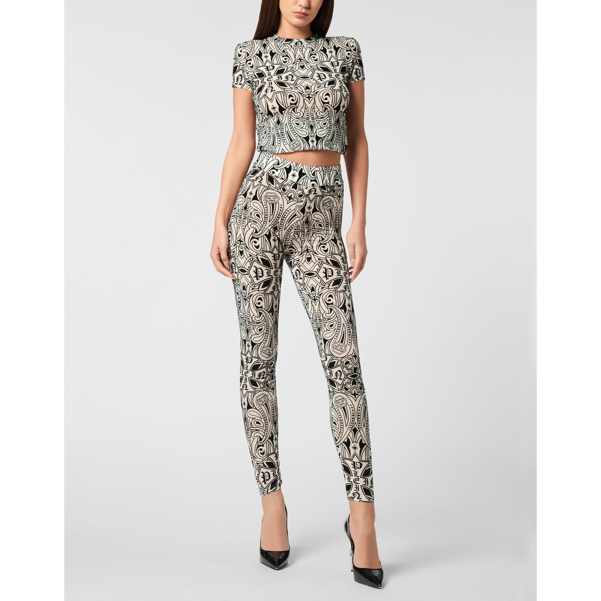 PHILIPP PLEIN Jogging Leggings GOTHIC PLEIN