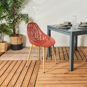 Chaise Lucena Terracotta - Lot De 4