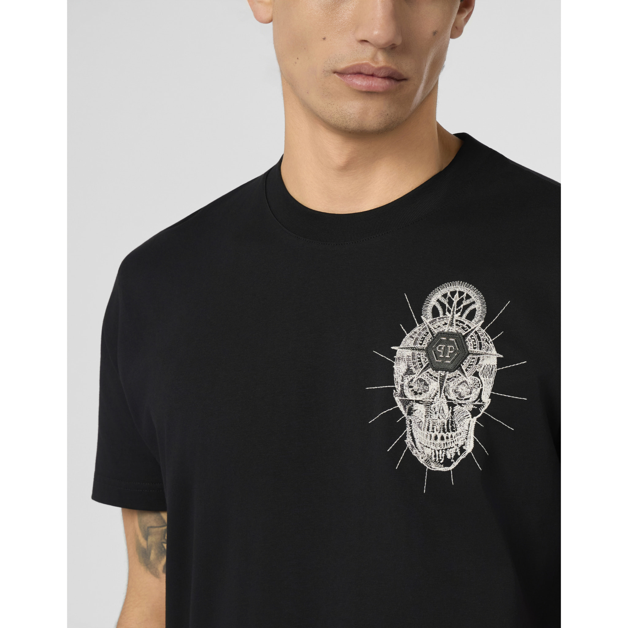 PHILIPP PLEIN T-shirt girocollo a maniche corte SKULL