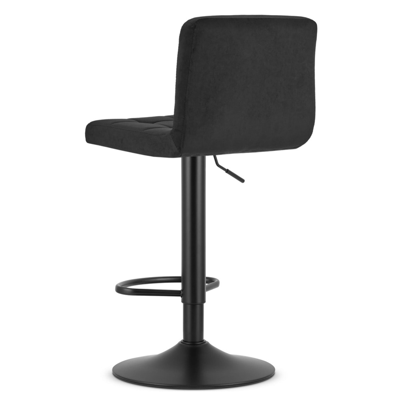 Set di 2 sgabelli bar girevoli Prot in velluto nero