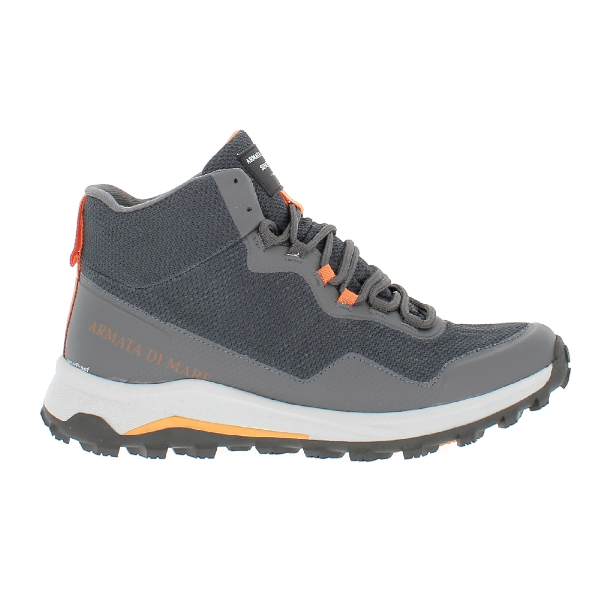 Armata di Mare Scarpe Alte Uomo Trekking Outdoor Escursionismo Waterproof con Soletta Rimovibile in Memory Foam AMU W22T304 Grey