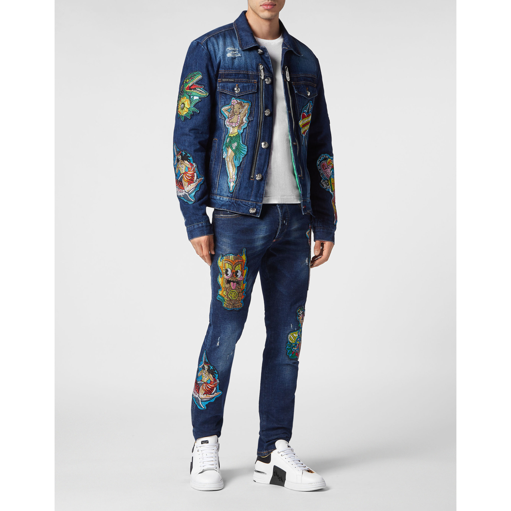 PHILIPP PLEIN Denim Jacket HAWAII