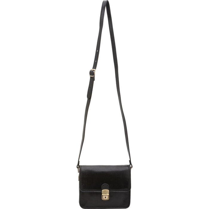 Borsa a tracolla da donna - Modello False - Vera pelle - 20.0 x 16.0 x 7.0 cm