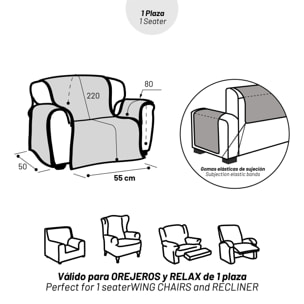 Cubre Sofá ACOLCHADO REVERSIBLE modelo RAMOS