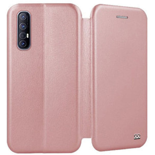 Etui IBROZ Oppo Find X2 Neo Cuir rose