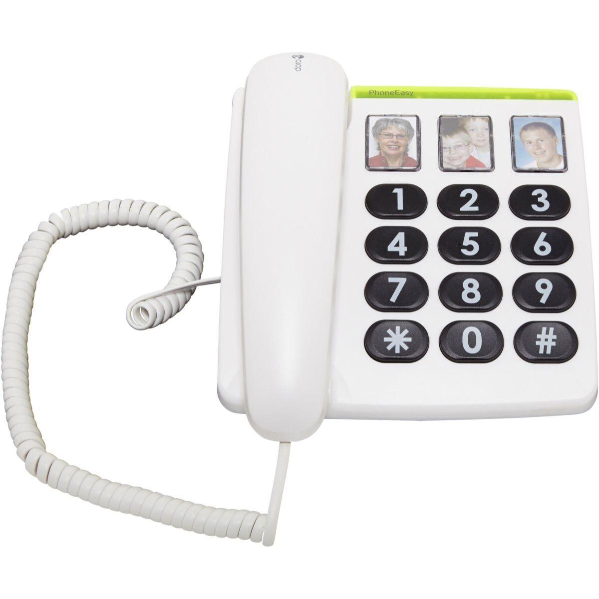 Doro Téléphone filaire DORO Phone Easy 331PH Blanc Veepee