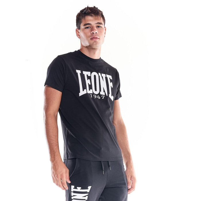 Camiseta de hombre Leone Basic de algodón de manga corta
