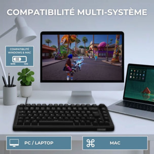 Clavier gamer THE G-LAB KEYZ ELITE 300 HE B Magnetique