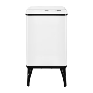 Well home - cubo de basura inteligente con apertura automática y contacto manual en color blanco.