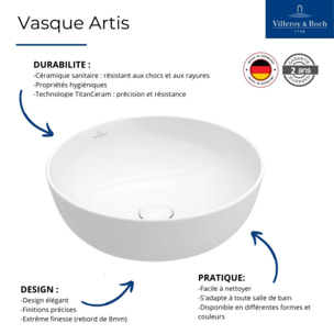 Vasque ronde à poser Artis Amande