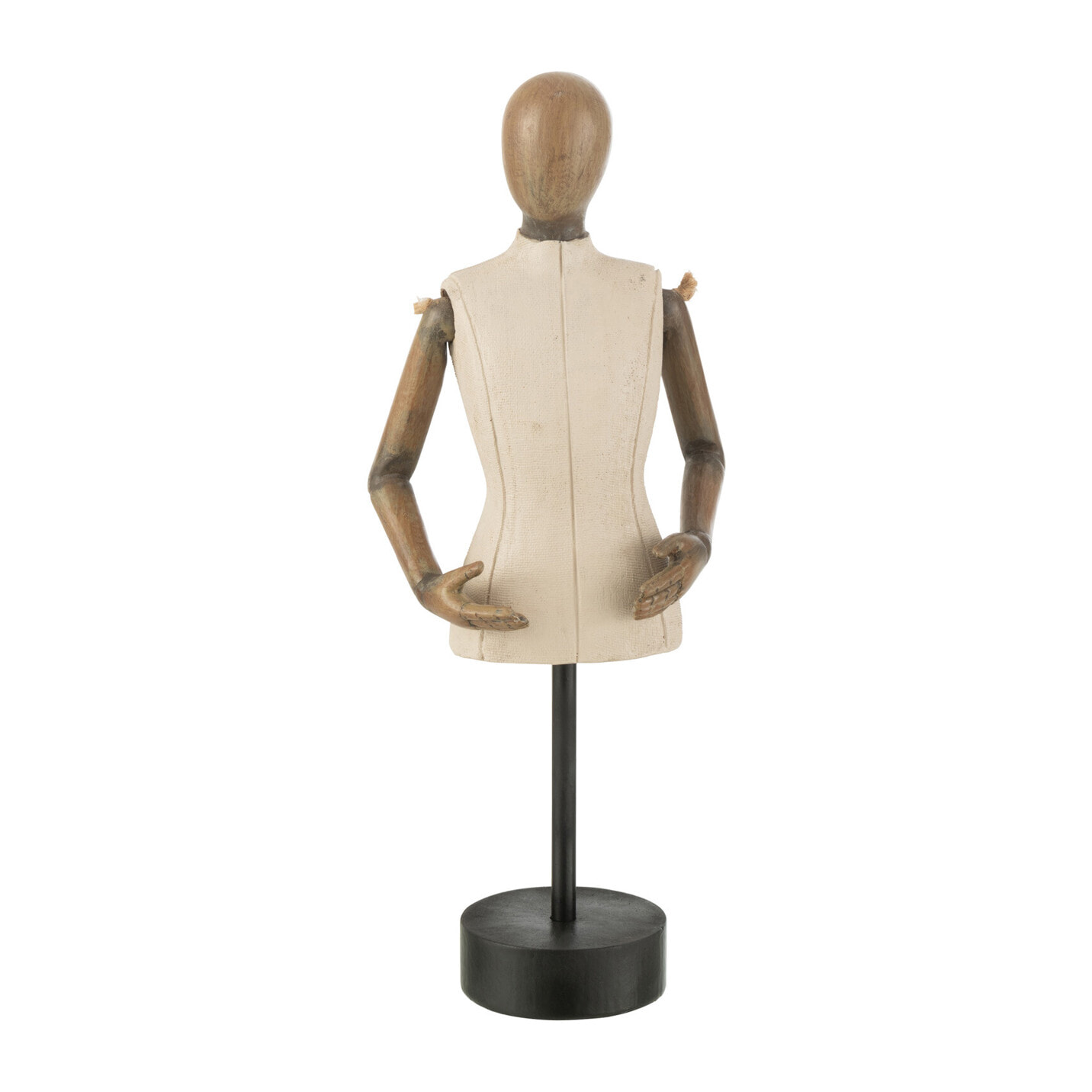 J-Line décoration Buste - polyrésine - beige/brun - small