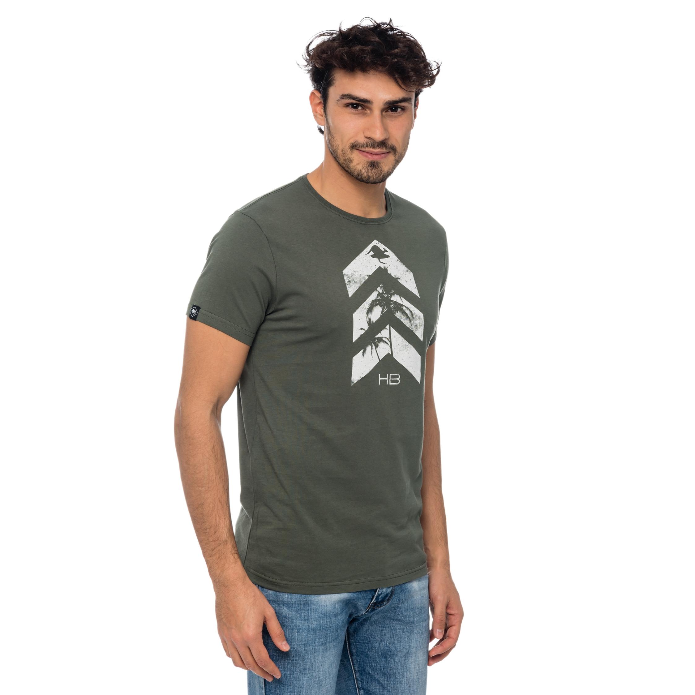 T-shirt in cotone 150 gr Hot Buttered Arrow Colore Verde militare