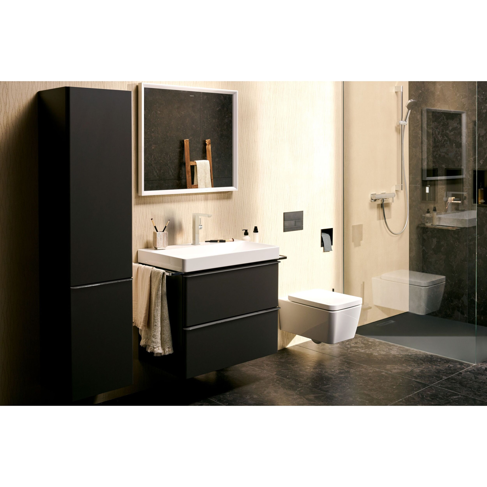Mitigeur lavabo Tecturis E 210 Fine EcoSmart+ bonde clic-clac, Chromé